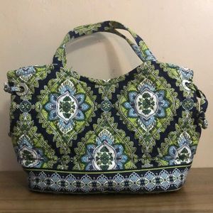Vera Bradley, Small, Green and blue patterned bag.